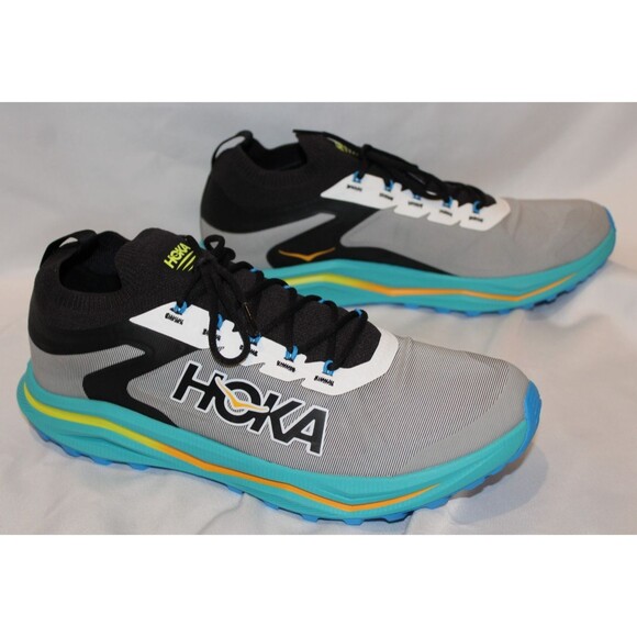 Hoka One One Men's Zinal 2 Running Athletic Sneakers BLACK CERAMIC NIB SZ 11.5 - Picture 1 of 6